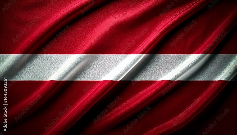 Fototapeta premium national flag of Latvia in the original size,colours and proportions