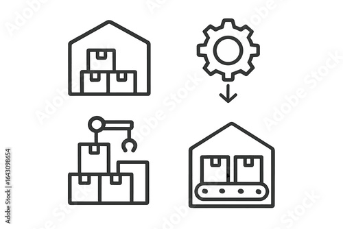 Warehouse operations involving storage, inventory management, and distribution processes