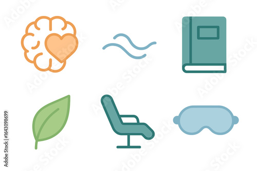 Mindfulness tools for relaxation and mental health enhancement in a calming environment
