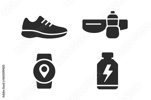 Fitness essentials for outdoor activities during the day in a natural setting
