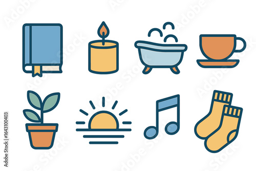 Relaxing activities for a peaceful afternoon at home with cozy elements and nature inspiration