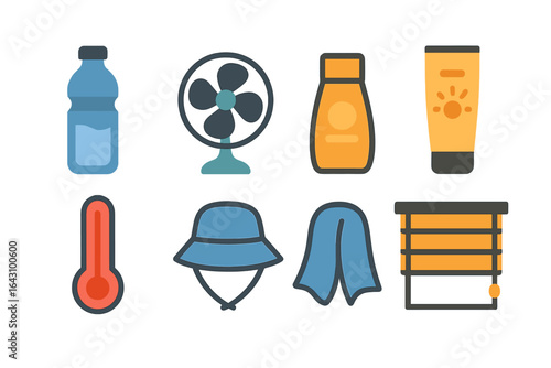 Summer essentials for staying cool and protected during hot weather outdoor activities