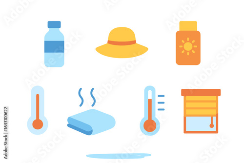 Essential summer items for staying cool and protected outdoors during sunny days