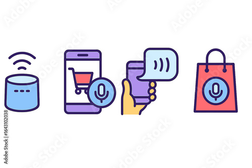 Voice shopping technology transforms online retail experience with smart devices and mobile apps