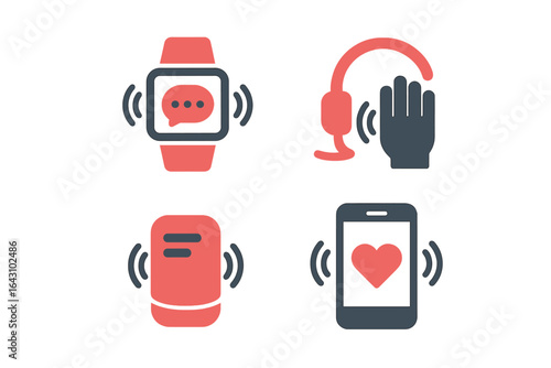 Wearable technology showcases communication, health tracking, and audio connectivity for modern users and their daily activities