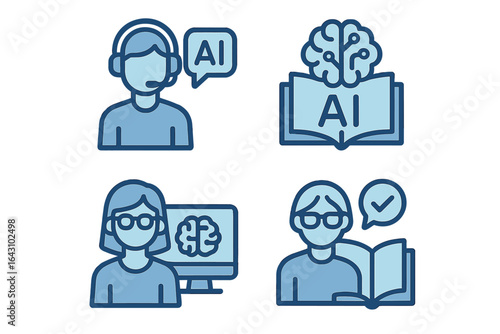 Exploring artificial intelligence concepts through illustrations of learning and support in a digital environment