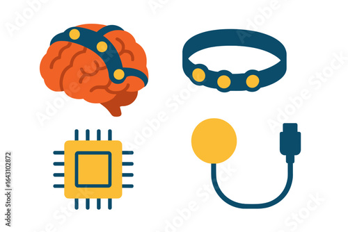 Brainwave technology and digital devices illustrate the future of mental health and cognitive enhancement tools