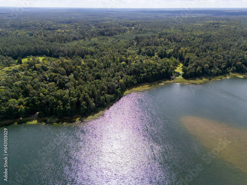 Fototapeta Naklejka Na Ścianę i Meble -  Jezioro Majcz Wielki, Mazury, Polska