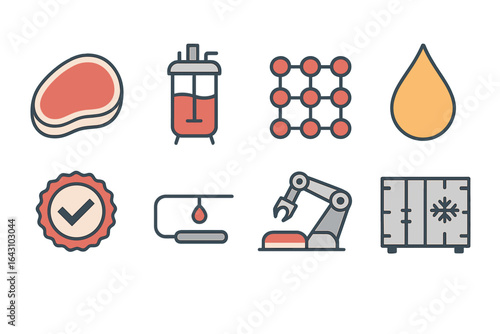 Illustrative elements of biotechnology in food safety and production processes in a laboratory setting