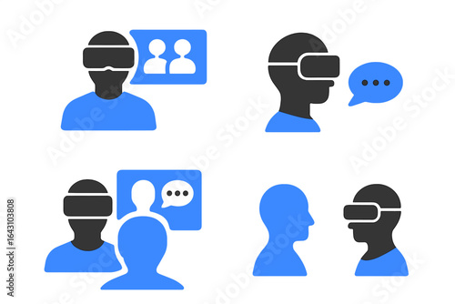 Virtual reality interactions and communication between users engaged in immersive experiences