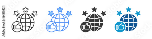Reviewer Icon Set Multiple Style Collection