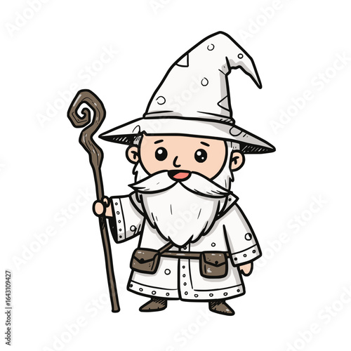 Medieval Wizard Male Boy Magician Witch Character