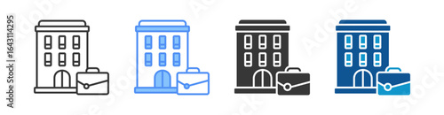 Dormitory Icon Set Multiple Style Collection
