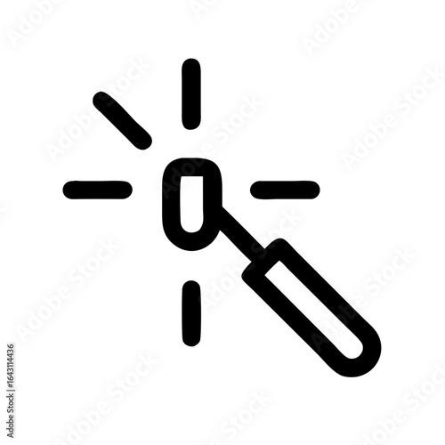 Bright metal spark icon design.