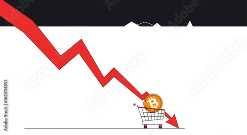 Financial markets decline sharply cryptocurrency prices plummet amidst economic uncertainty and investor concerns