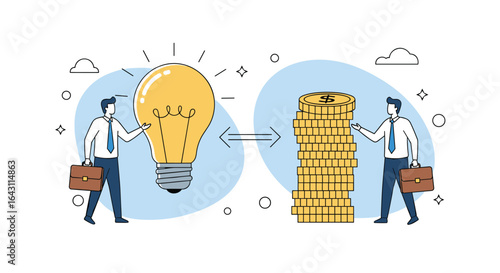Transforming innovative ideas into profitable business ventures through strategic financial investment and resource allocation