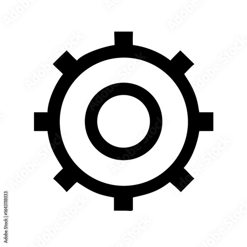 Gear frame icon design.