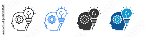Skills Icon Set Multiple Style Collection