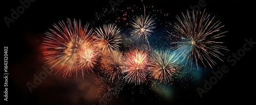 The Spectacular Firework Display Illuminating the Night Sky.