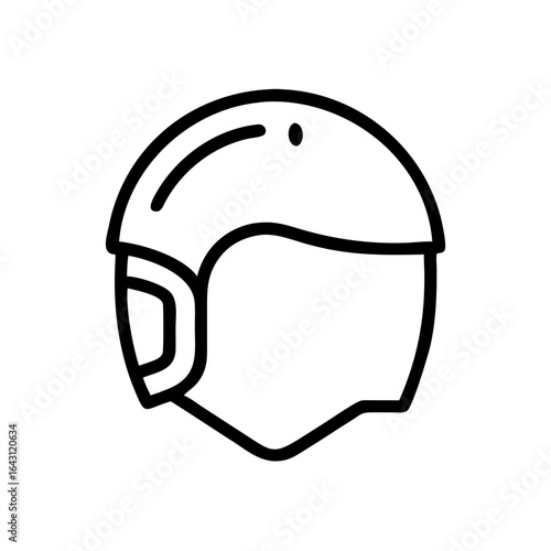 Helmet icon design.