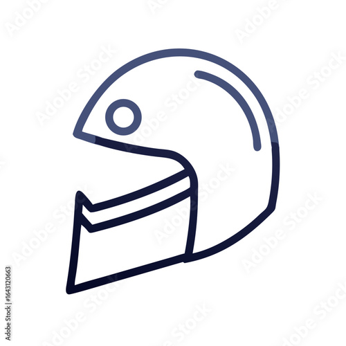 Helmet icon design.
