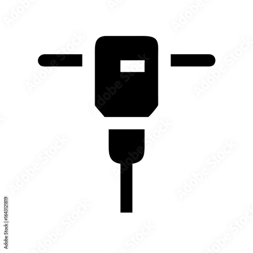 Jackhammer icon design.