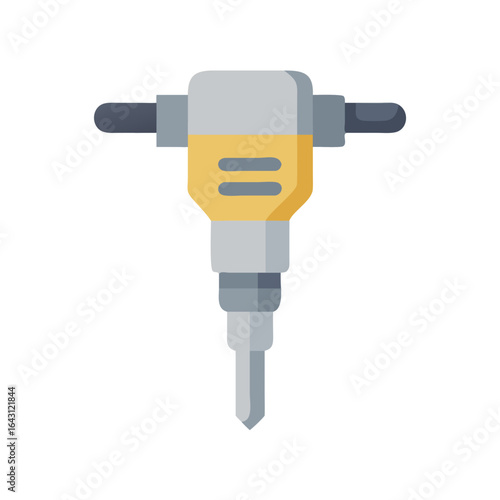 Jackhammer icon design.