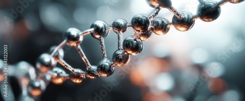 The intricate details of a DNA molecule highlighting its unique structure.