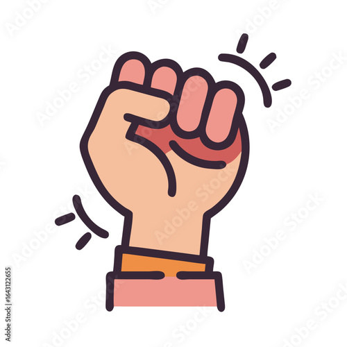 Labor fist icon design.