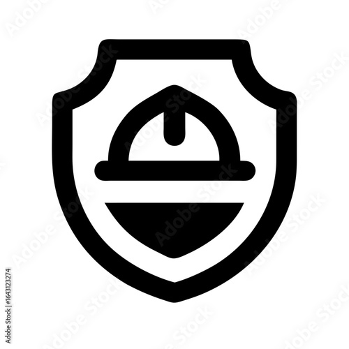 Labor shield icon design.