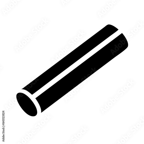 Long steel pipe icon design.