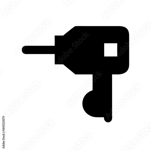 Manual hand drill icon design.