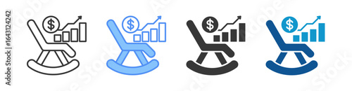 Retirement Icon Set Multiple Style Collection