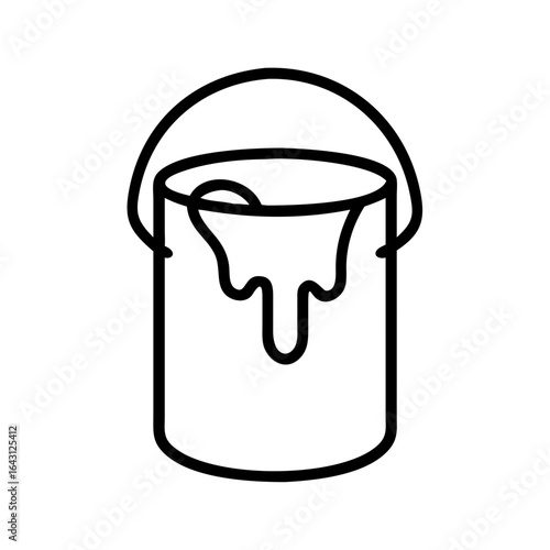Paint bucket icon design.