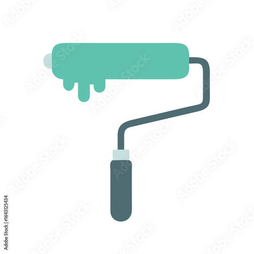 Paint roller icon design.