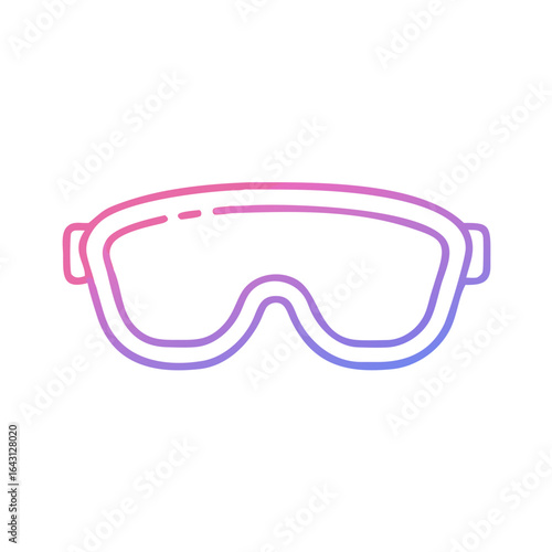 Safety goggles icon design.