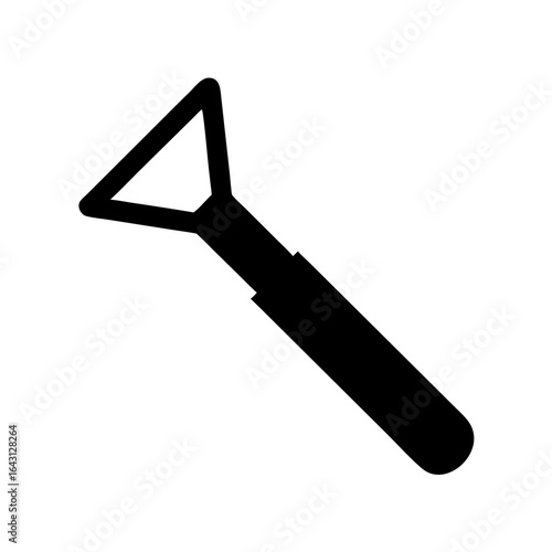Shadowed tool silhouette icon design.