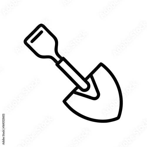Shovel icon design.