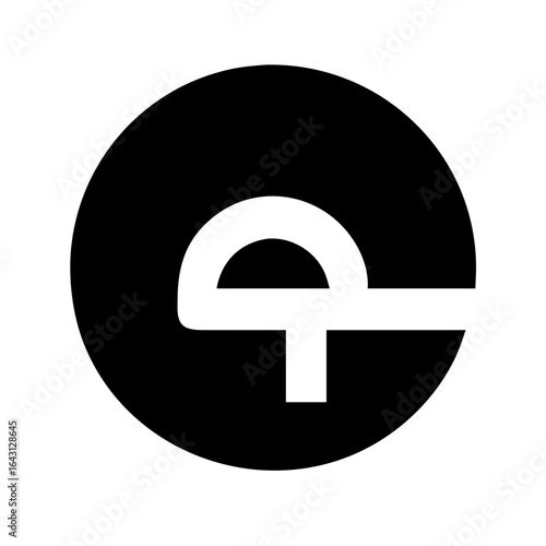 Simple helmet symbol icon design.