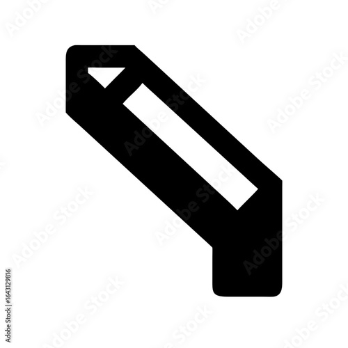 Steel pipe icon design.