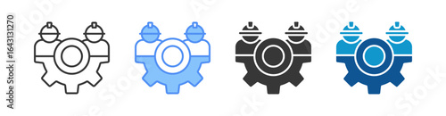 Labor Icon Set Multiple Style Collection