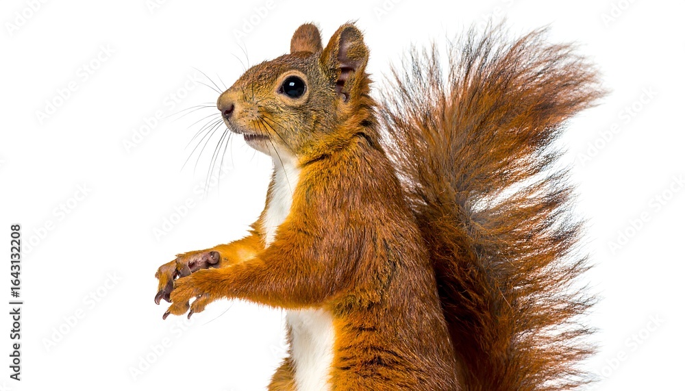 Fototapeta premium Close-up of a red squirrel (3)