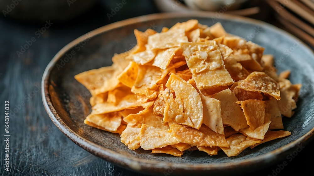 A plate of stir fried shredded pressed tofu sheets A plate of stir fried shredded pressed tofu sheets