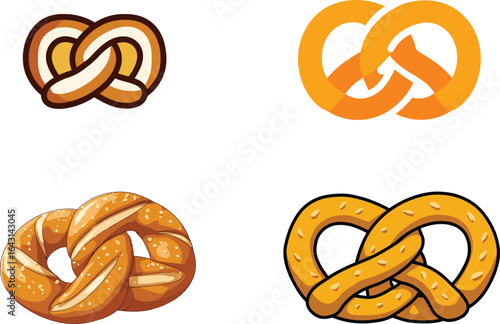 Pretzel Variations, Different Styles EPS
