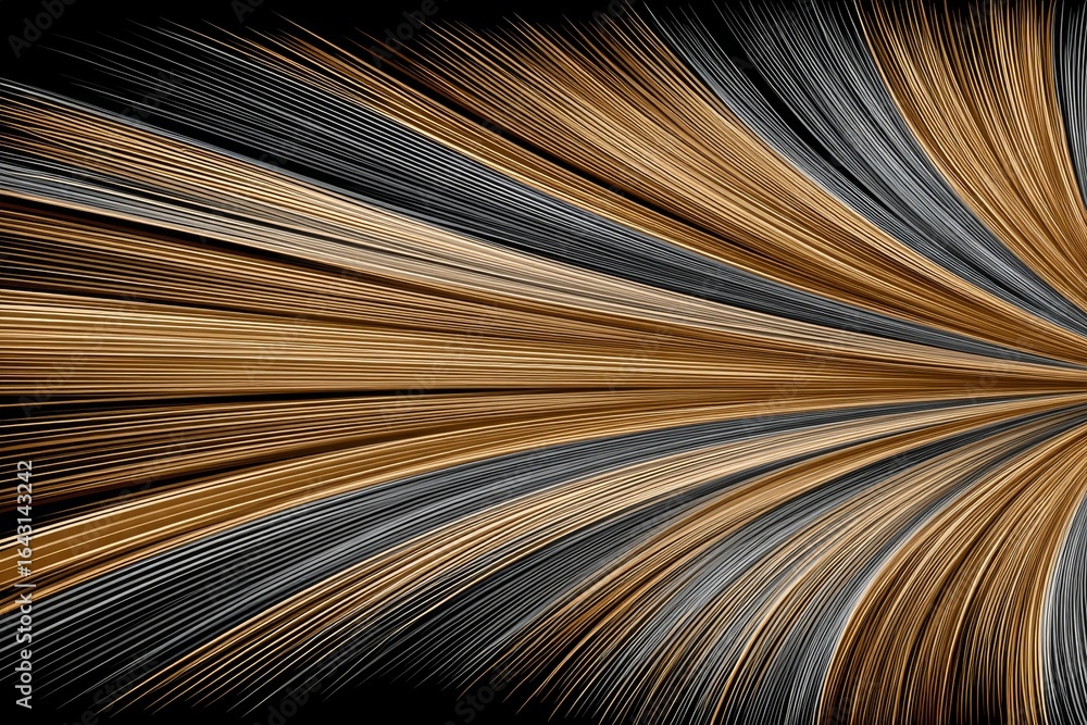 Obraz premium Abstract Radiant Energy and Sun Rays Emanating Light Pattern on Black Canvas Creating Visual Texture