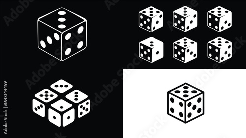 White Dice, Game of Chance EPS