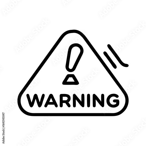 Warning sign icon design.