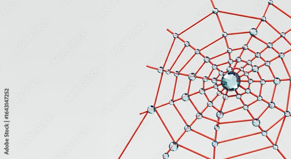 Naklejka premium Simple spider web design