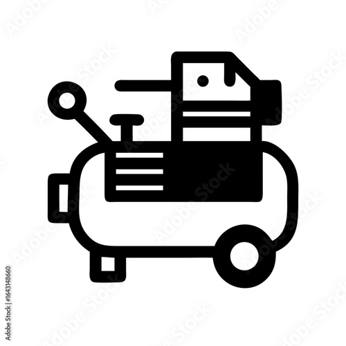 Air compressor machine icon design.