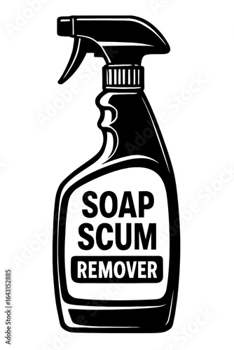Powerful Soap Scum Remover Spray Bottle for Pristine Bathroom Cleaning